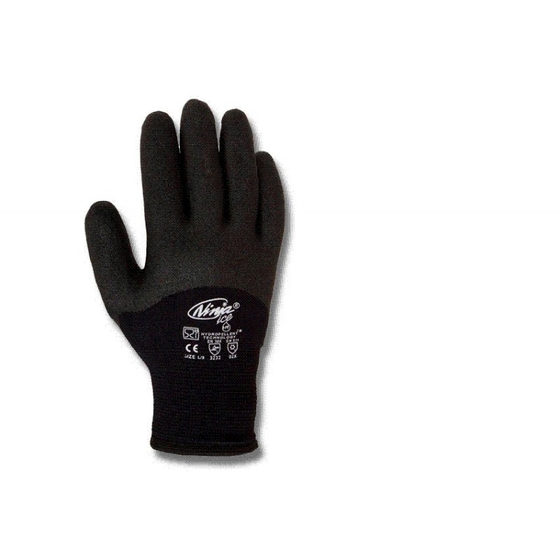 Gant "Ninja Ice" id NI 00, acvec 1/2 dos enduit PVC HPT noir. NI10 Gant "Ninja Ice" id NI 00, acvec 1/2 dos enduit PVC HPT noir. NI10