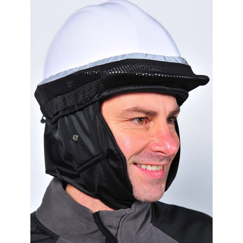 Coiffe de protection contre le froid pour casque de chantier Coiffe de protection contre le froid pour casque de chantier