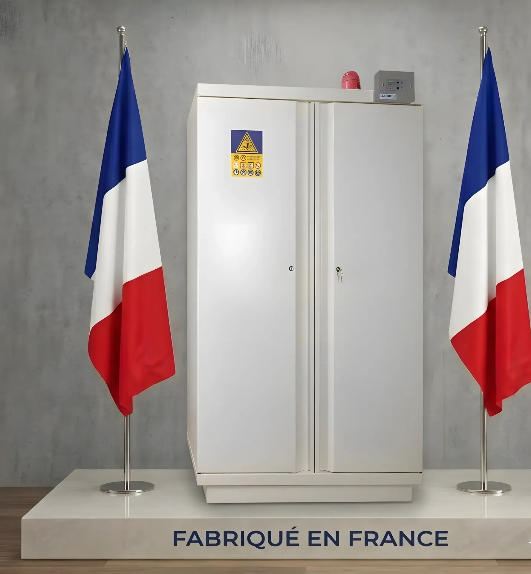 [795+lix4] Armoire de sécurité coupe-feu 90 min pour le stockage des batteries lithium